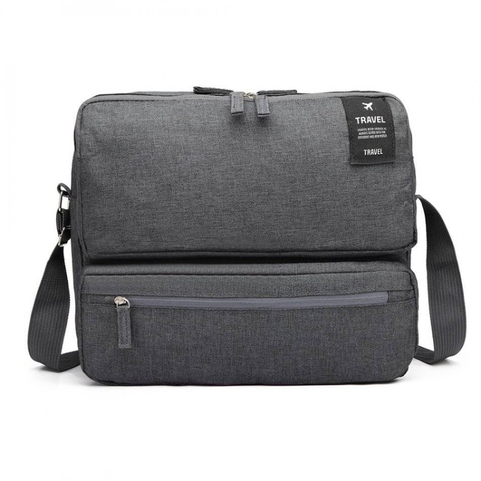 Travel Carry Bag With Shoulder Strap Black Makro